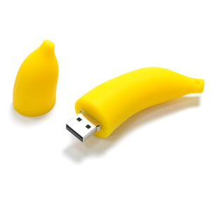 Custom PVC Banana Shaped USB Flash Drive