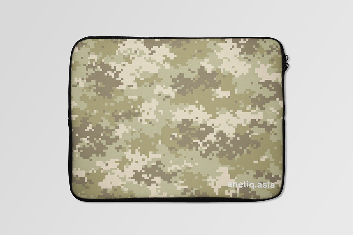 Laptop Sleeve with Camouflage Print