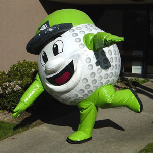 Inflatable Golf Ball Mascot